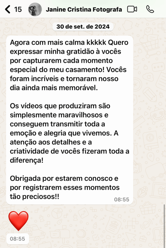 Depoimento Janine Cristina